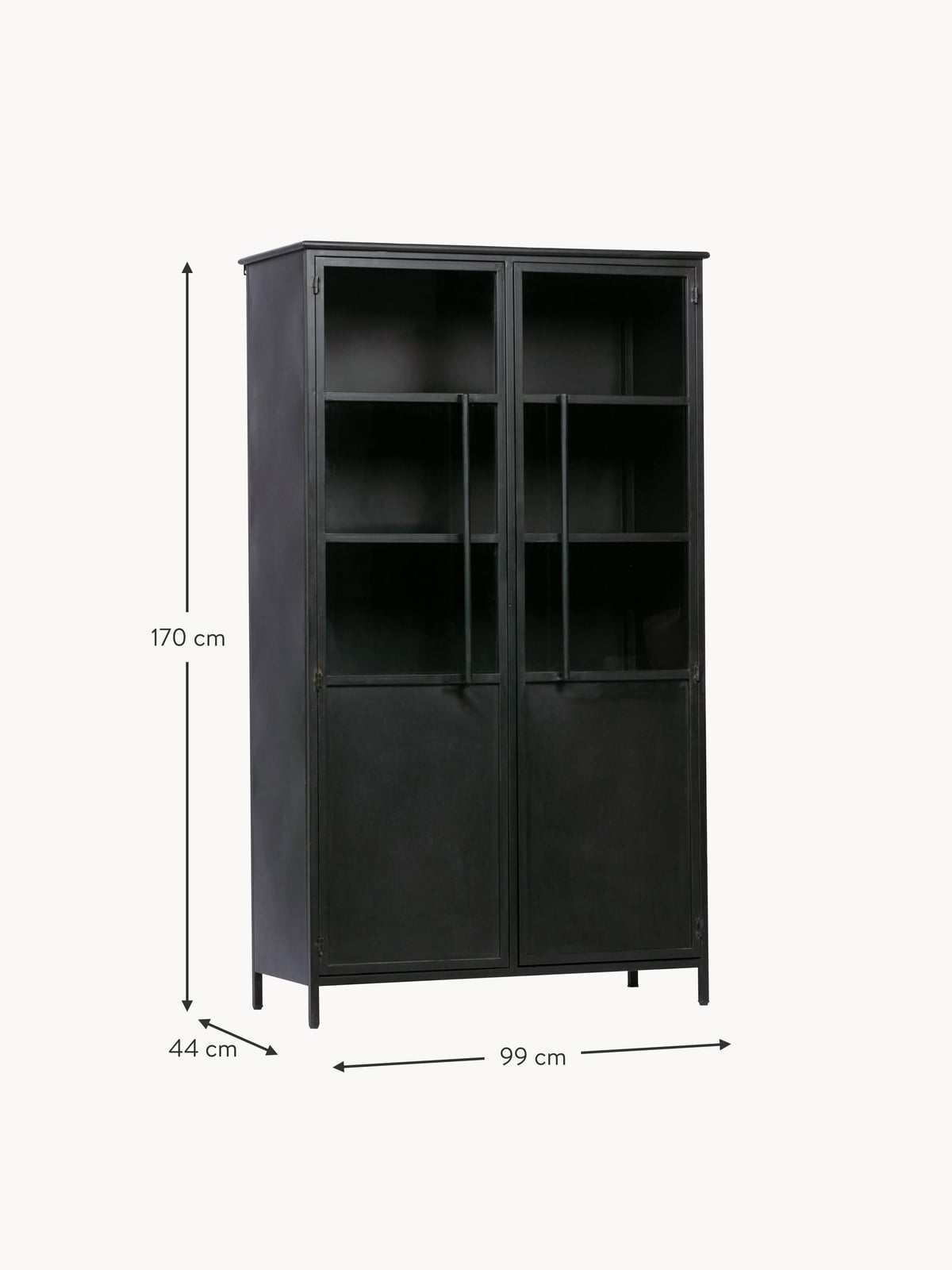 Ulverston Metal Display Cabinet