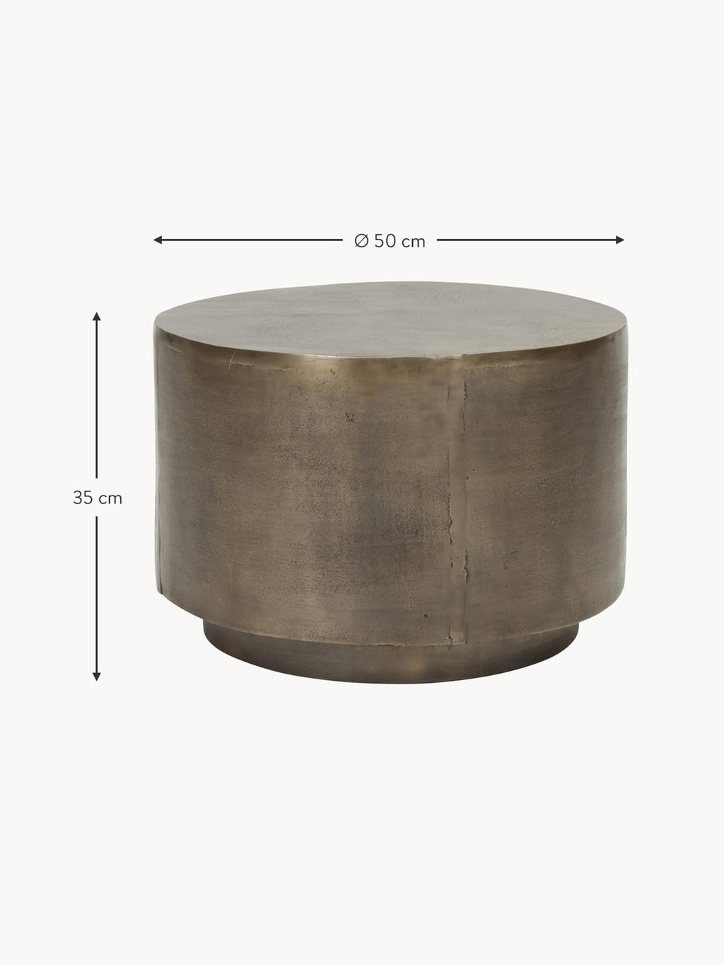 Ulverston Round Coffee Table with Antique Finish