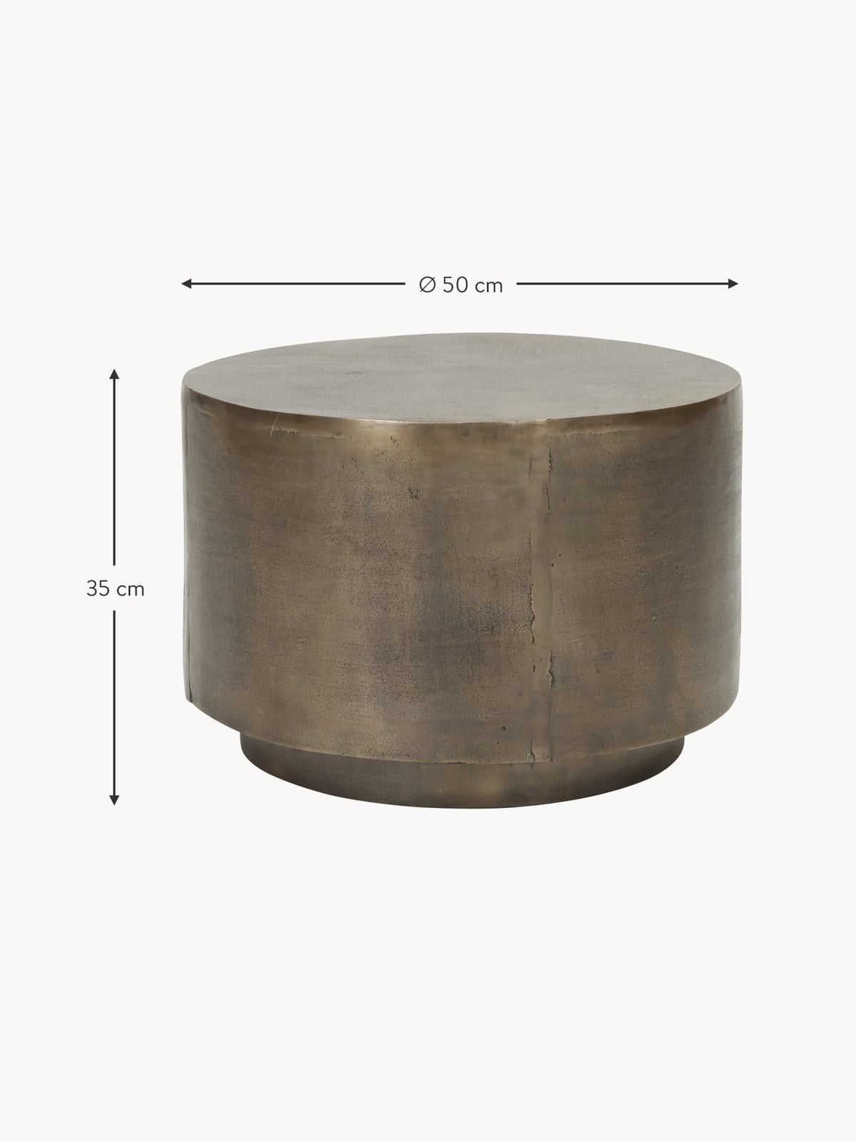 Ulverston Round Coffee Table with Antique Finish