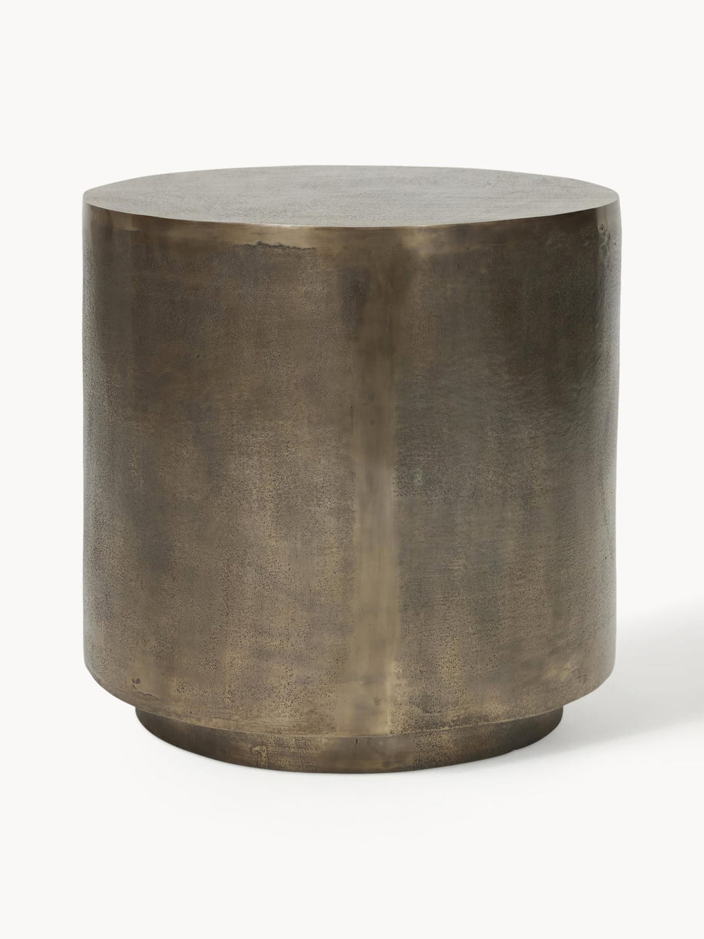 Ulverston Round Metal Side Table with Antique Finish
