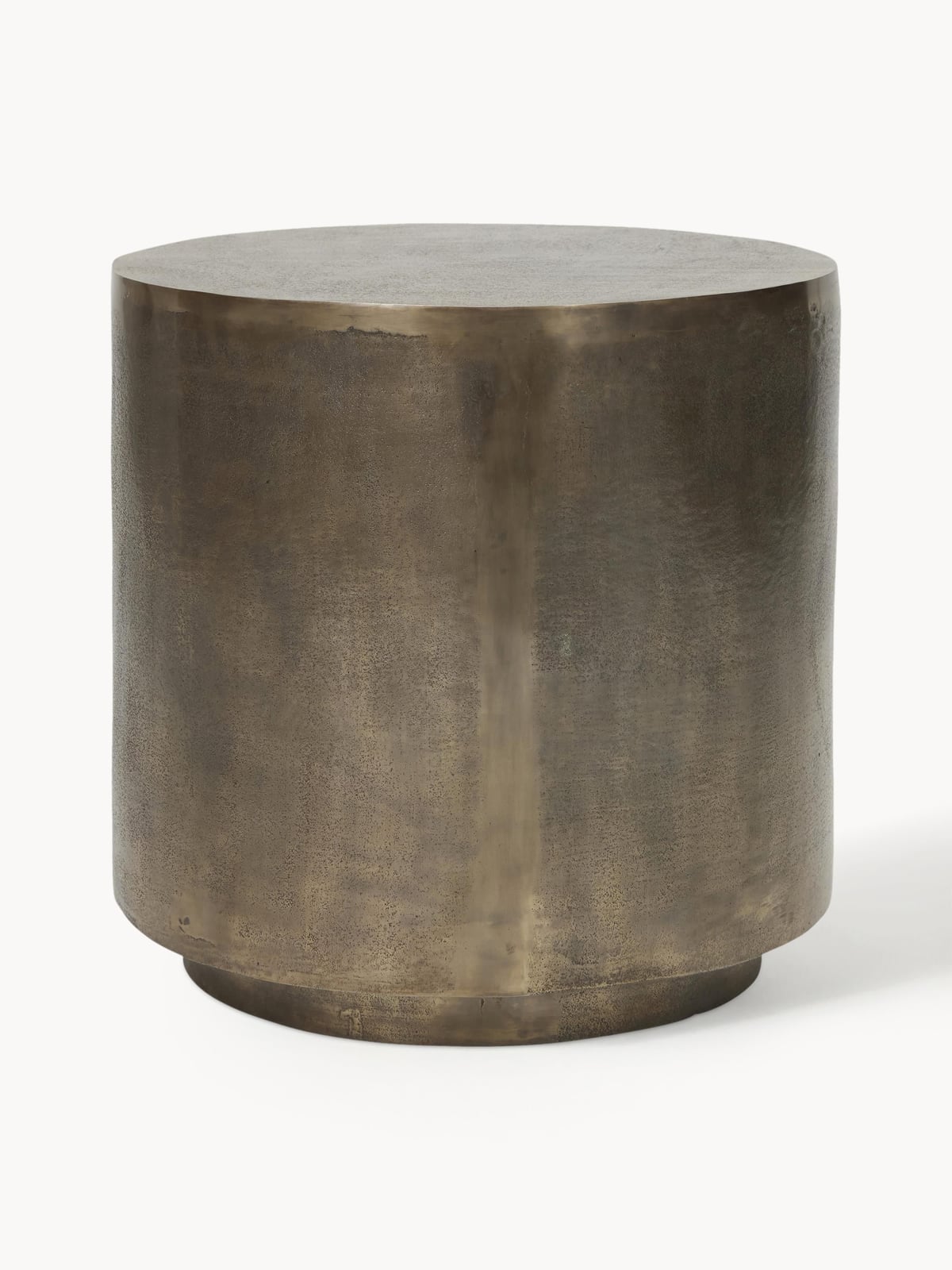 Ulverston Round Metal Side Table with Antique Finish
