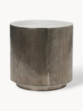 Ulverston Round Side Table with Ribbed Front