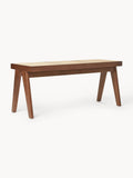 Uppingham Bench with Viennese Wickerwork