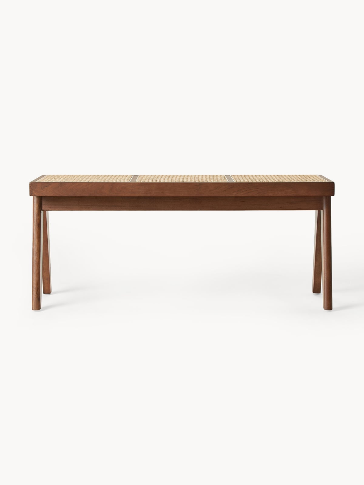 Uppingham Bench with Viennese Wickerwork