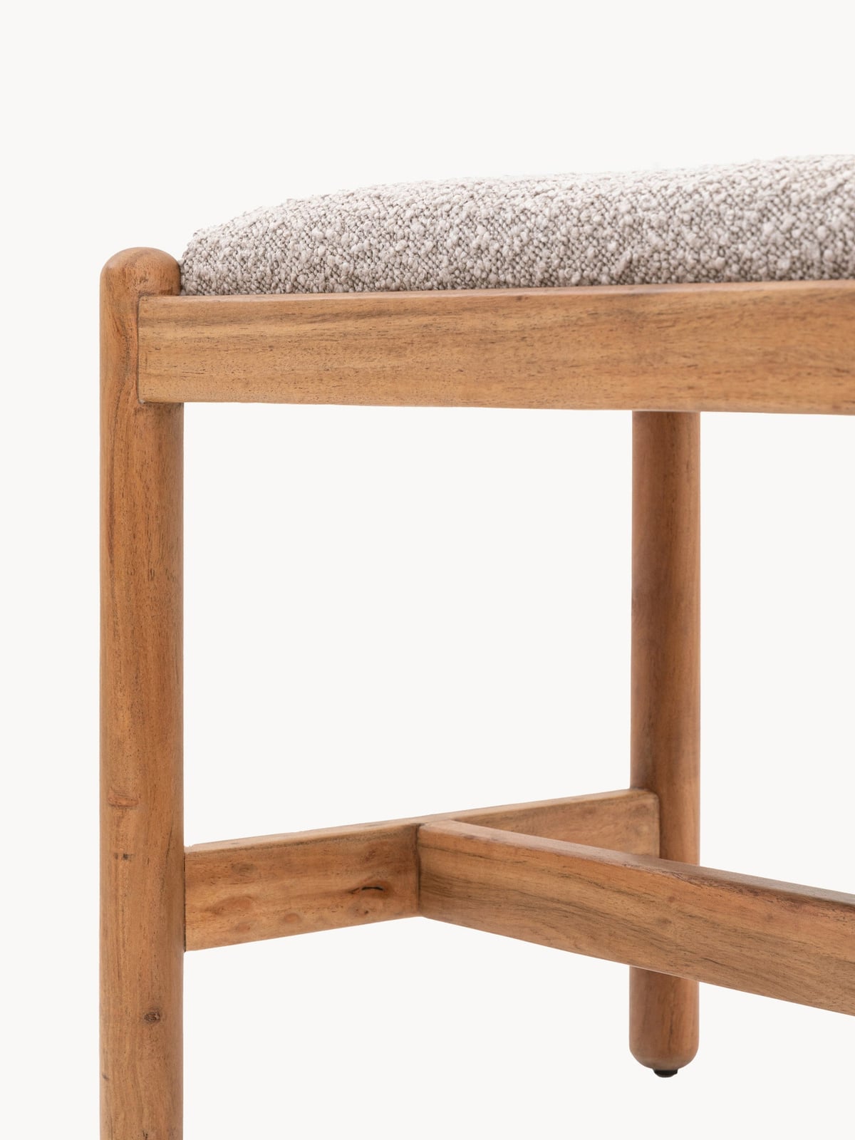 Uppingham Upholstered Bouclé Bench