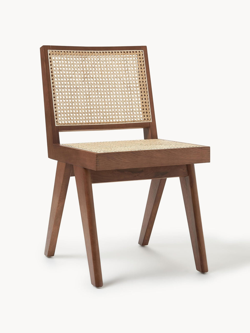 Uppingham Wooden Dining Chair with Viennese Wickerwork