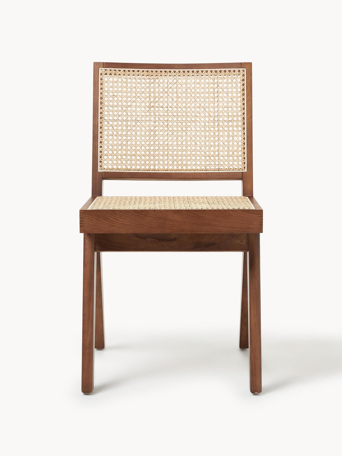 Uppingham Wooden Dining Chair with Viennese Wickerwork