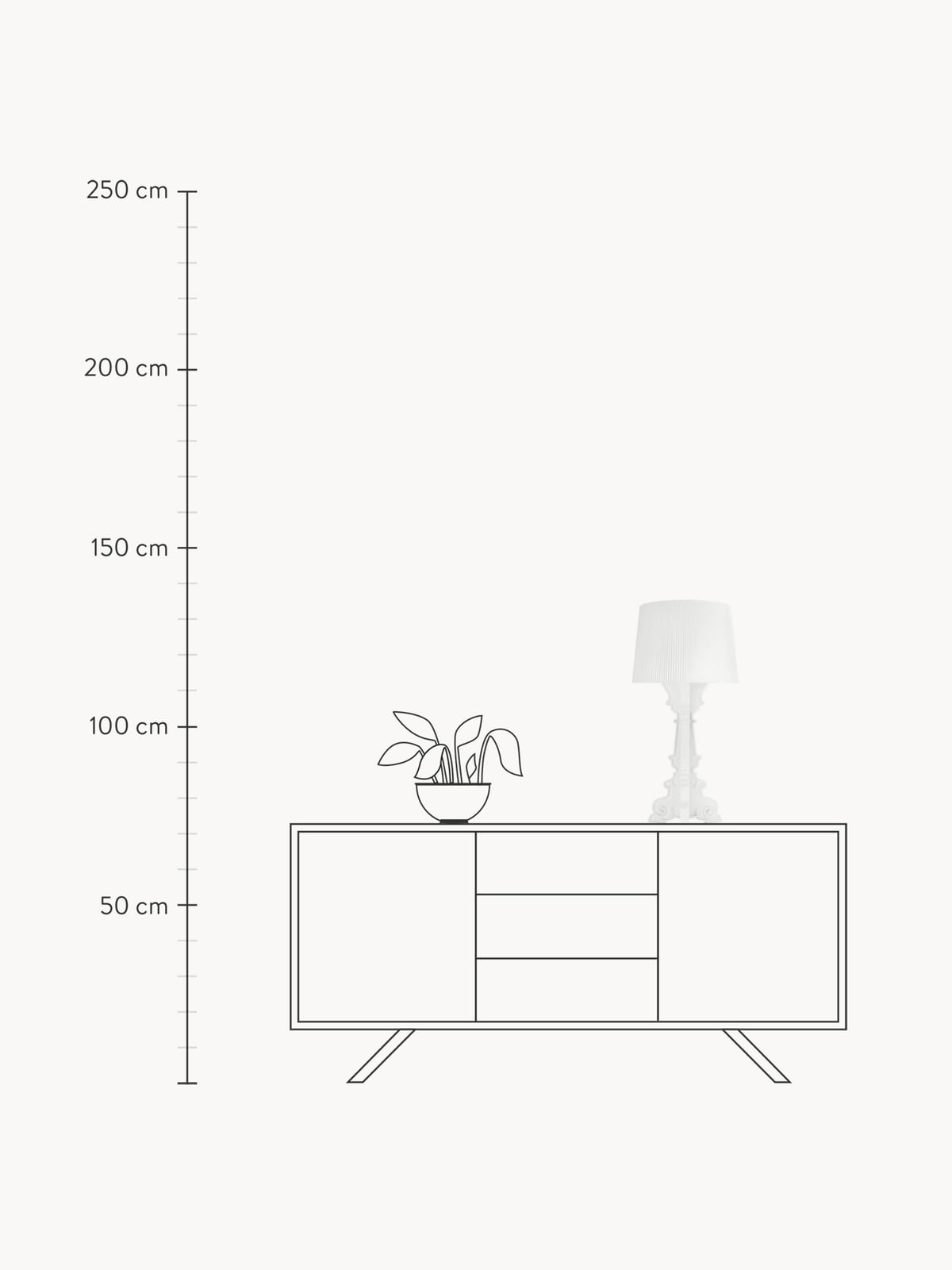 Upwell Large Dimmable Design LED Table Lamp