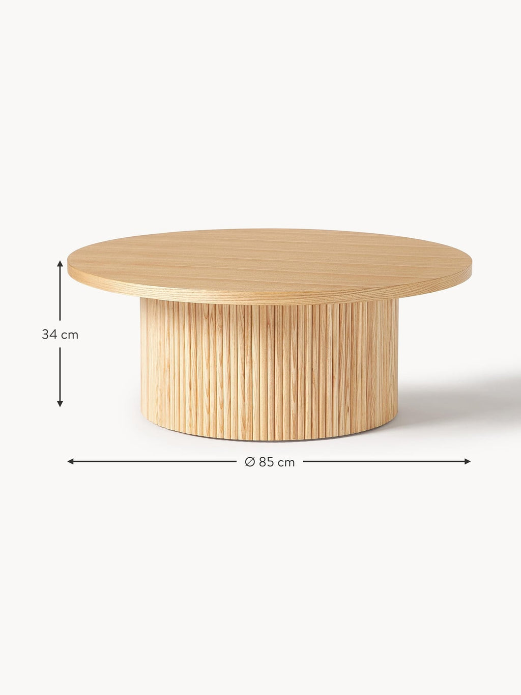 Upwell Round Wooden Coffee Table