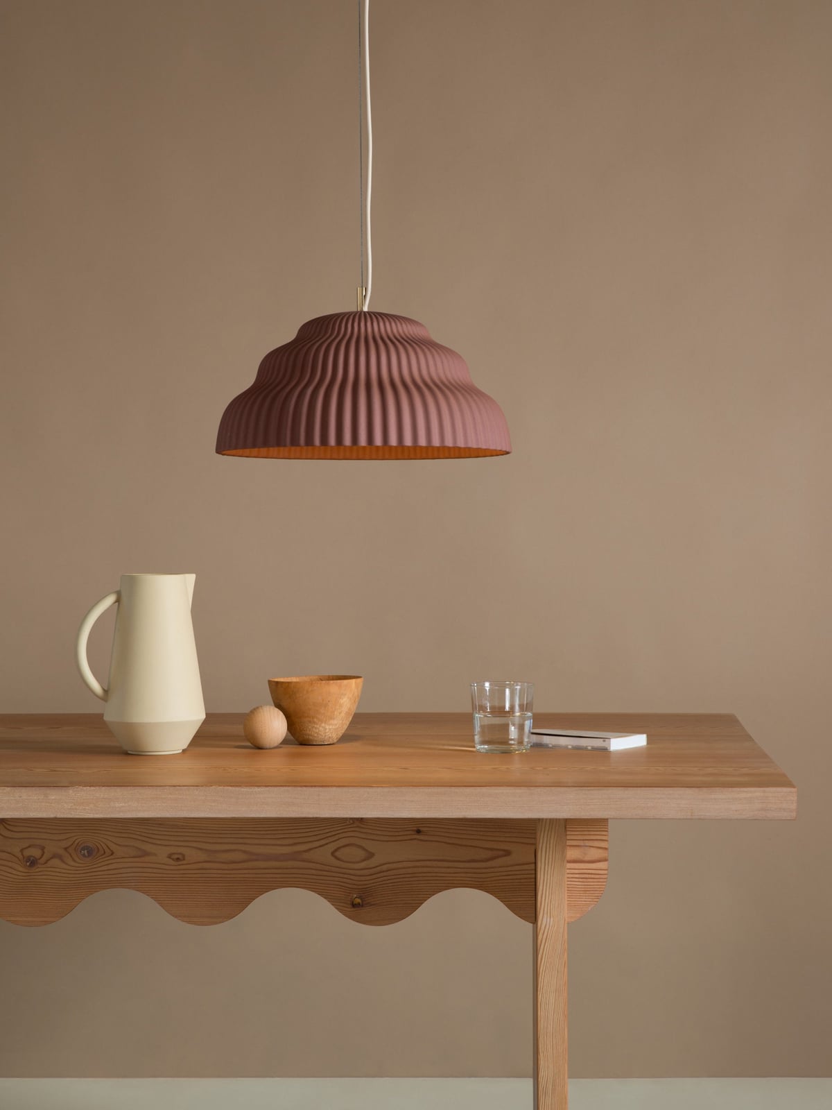 Urswick Handmade Stoneware Pendant Light, in various sizes