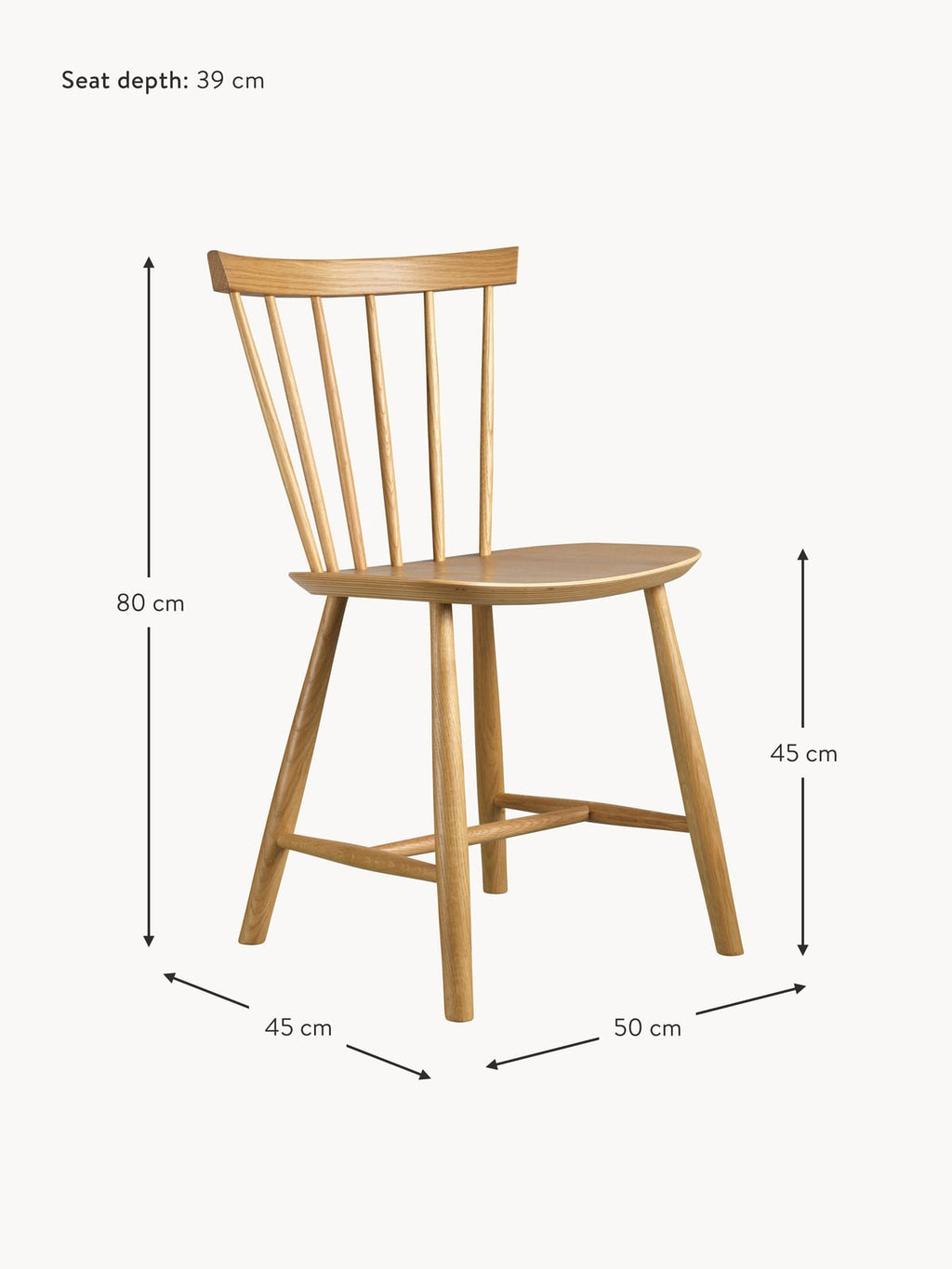 Urswick J46 Handmade Oak Wood Dining Chair