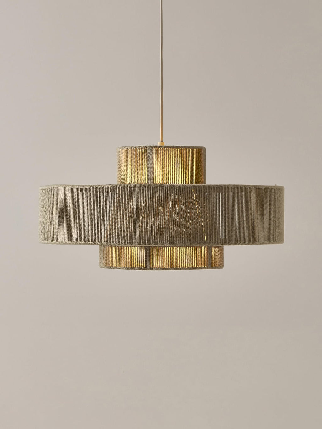 Urswick Large Linen Thread Pendant Light