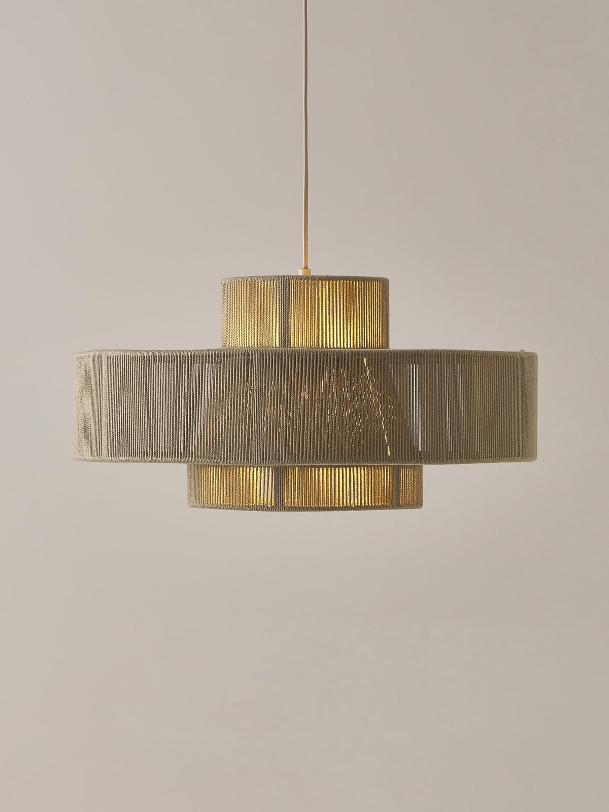 Urswick Large Linen Thread Pendant Light