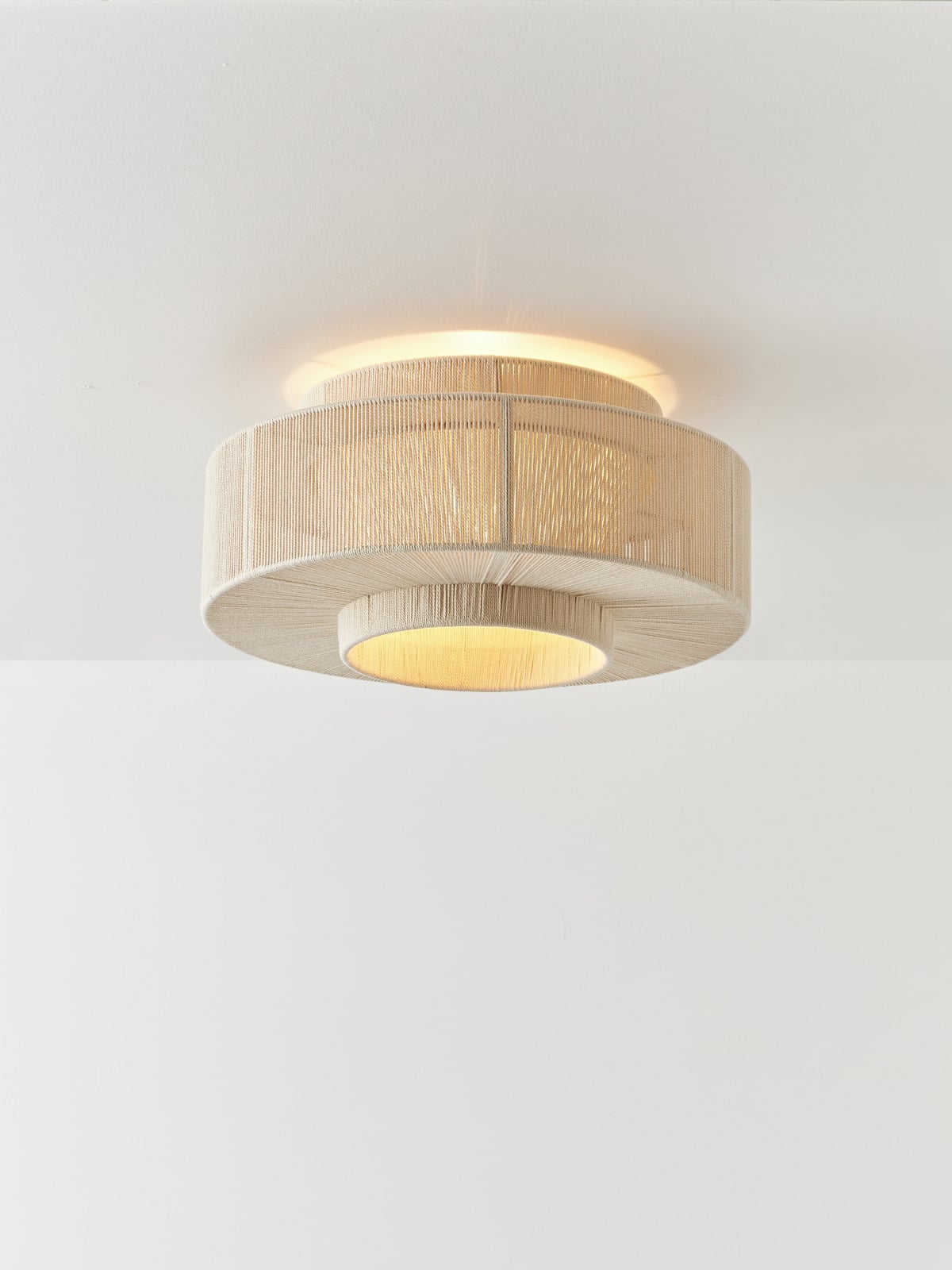 Urswick Linen Thread Flushmount