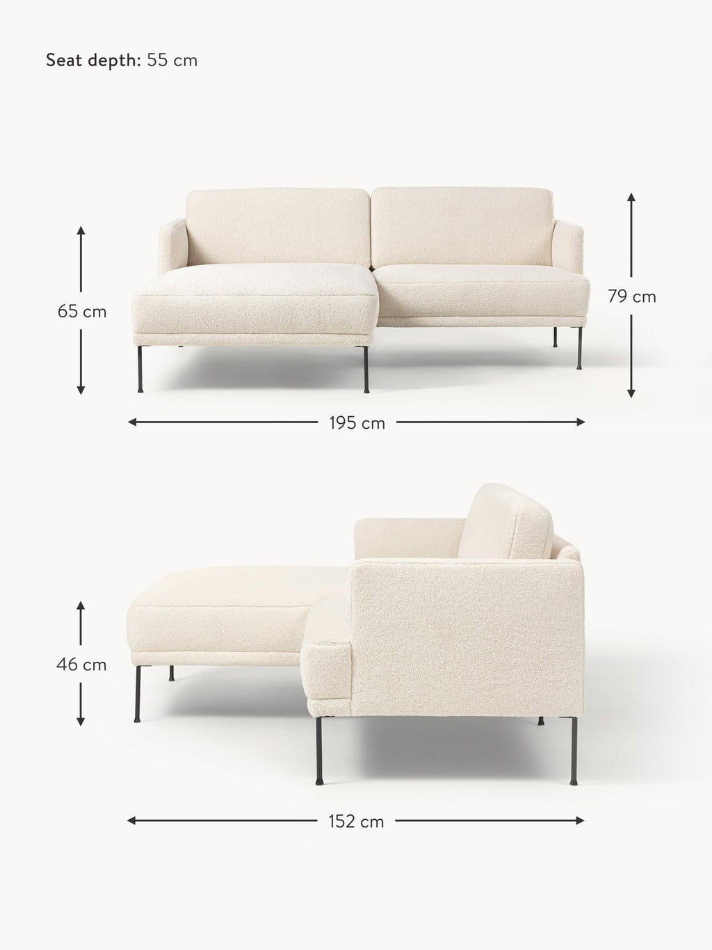 Urswick Small Teddy Corner Sofa