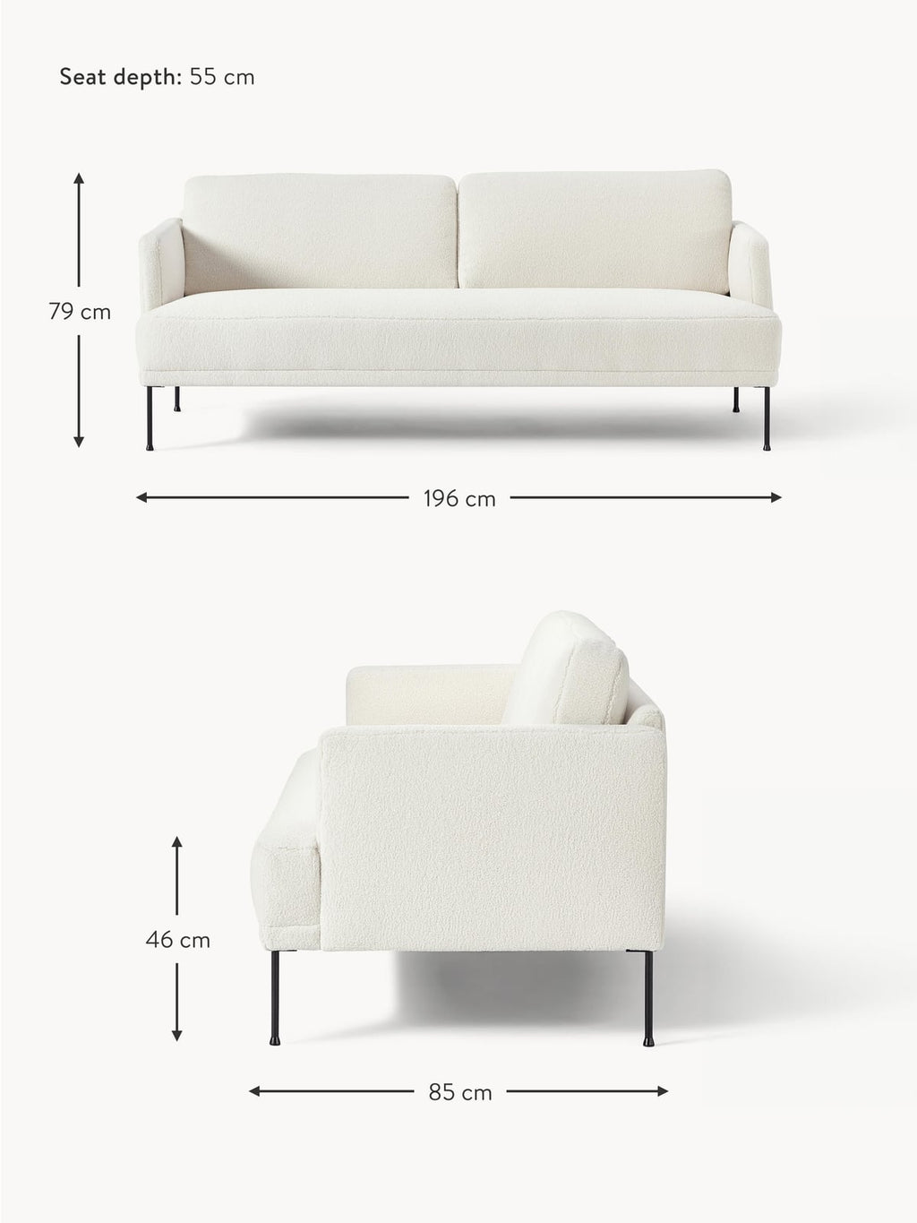 Urswick Teddy Sofa (3-seater)