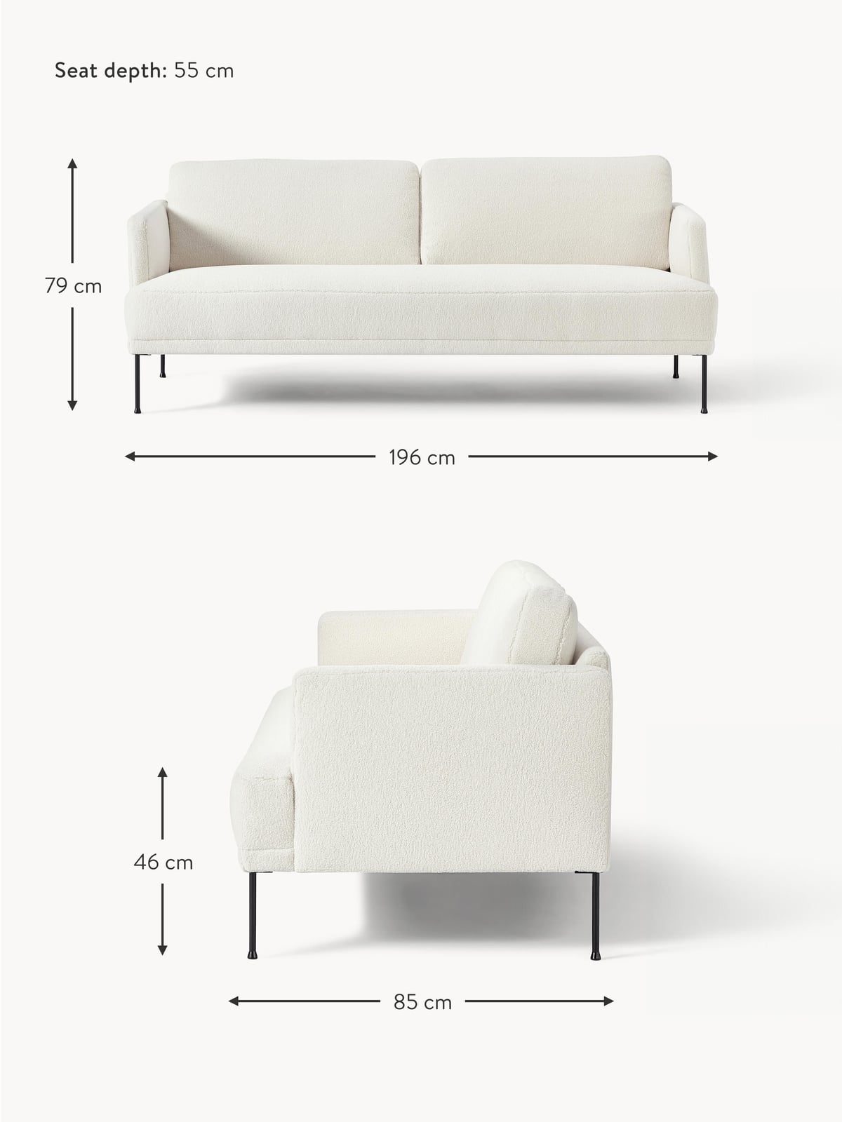 Urswick Teddy Sofa (3-seater)