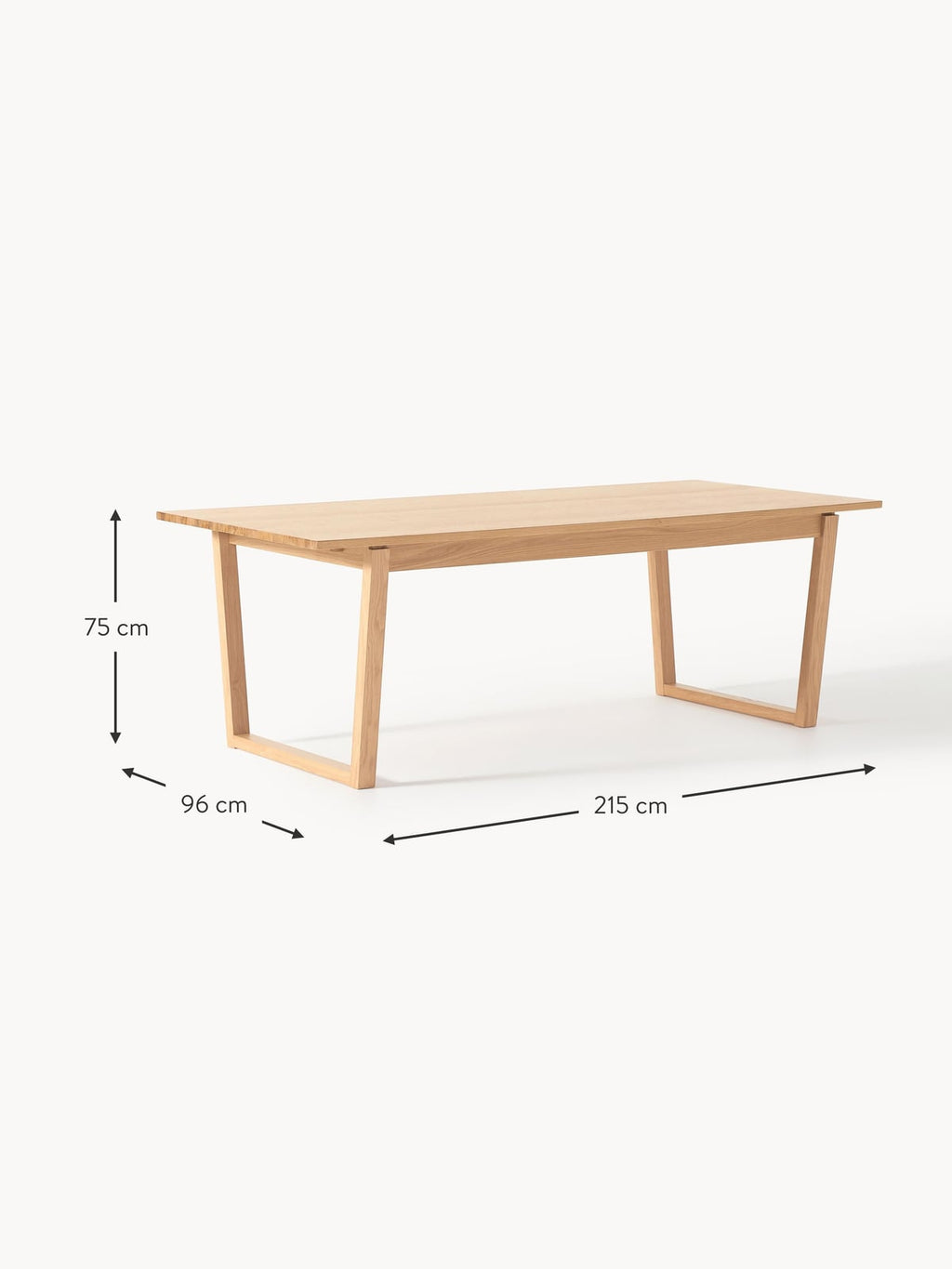 Ushaw Extendable Dining Table, 215 - 315 x 96 cm