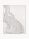 Ushaw Hand-Painted Canvas Art White Sculpture 1