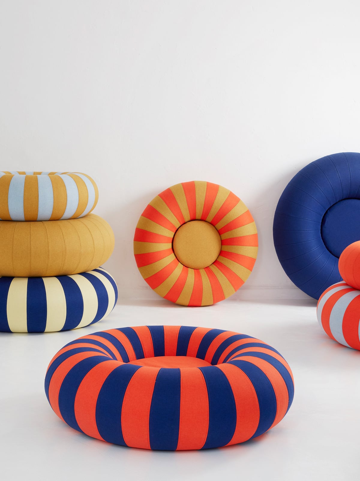 Ushaw Inflatable Round Pouf, Ø 120