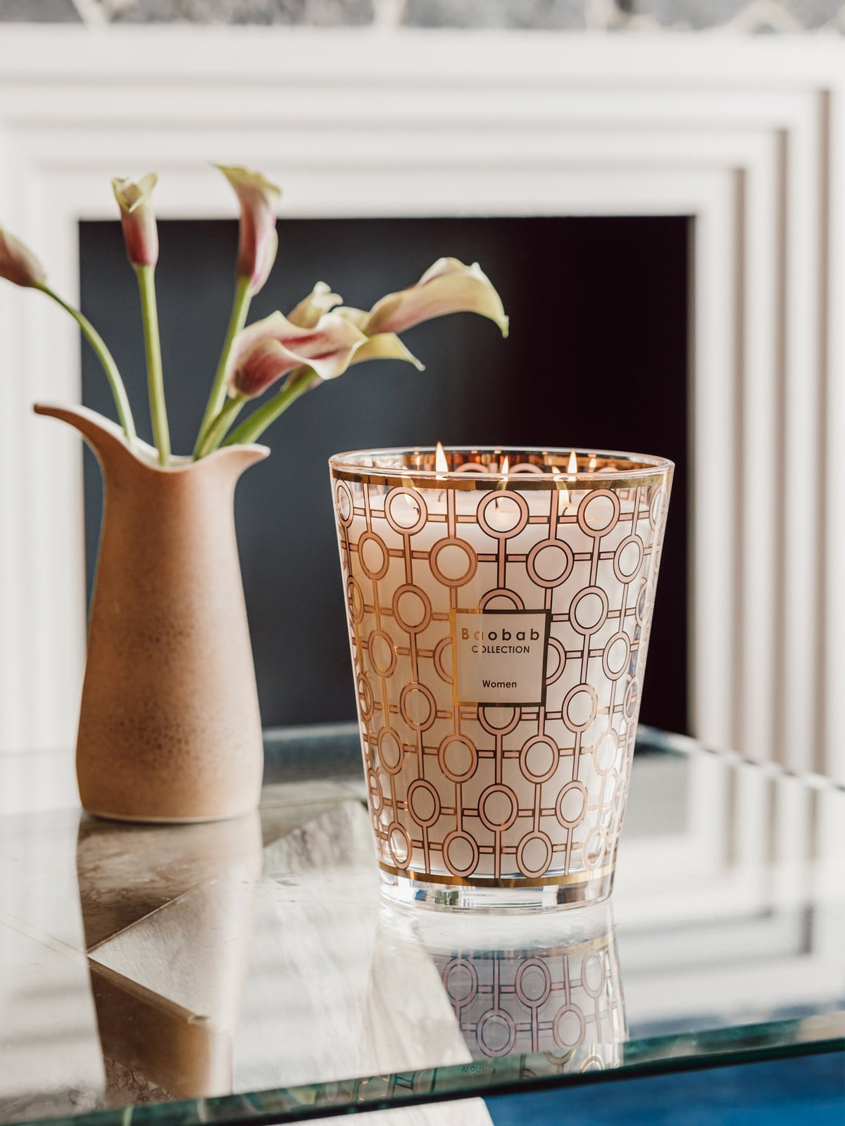 Valeton Five-Wick Scented Candle (Magnolia, Rose, Musk)