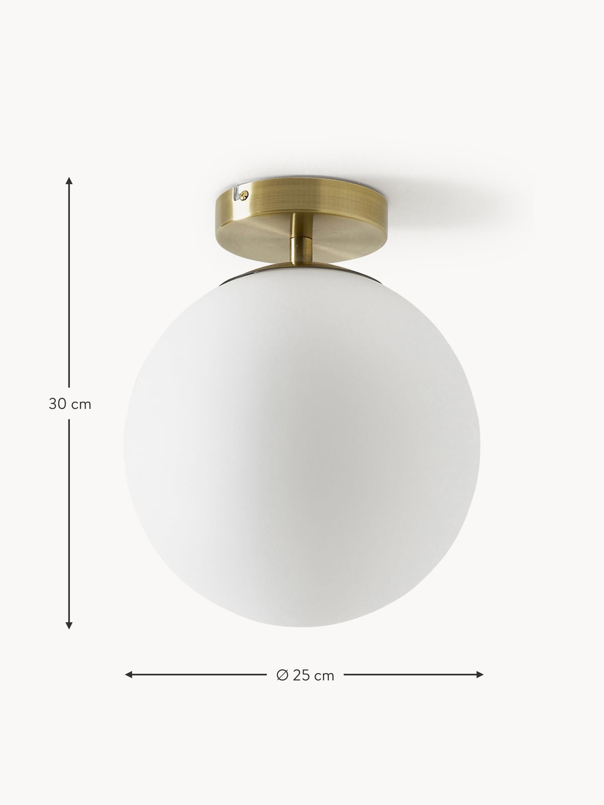 Valeton Small Glass Ceiling Lamp
