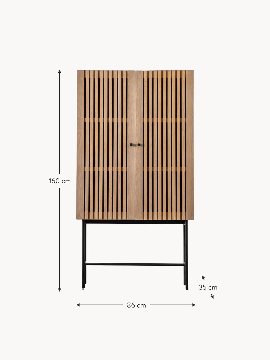 Valeton Wooden Highboard