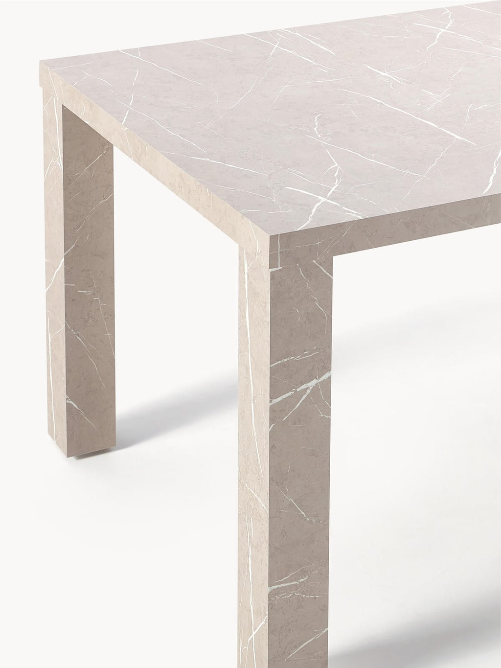 Vellore Marble Effect Dining Table, 180 X 90 cm