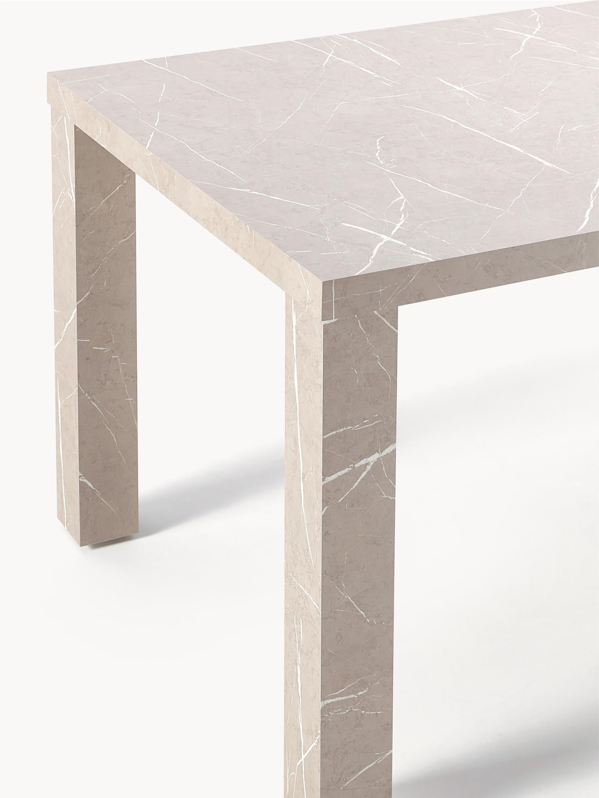 Vellore Marble Effect Dining Table, 180 X 90 cm