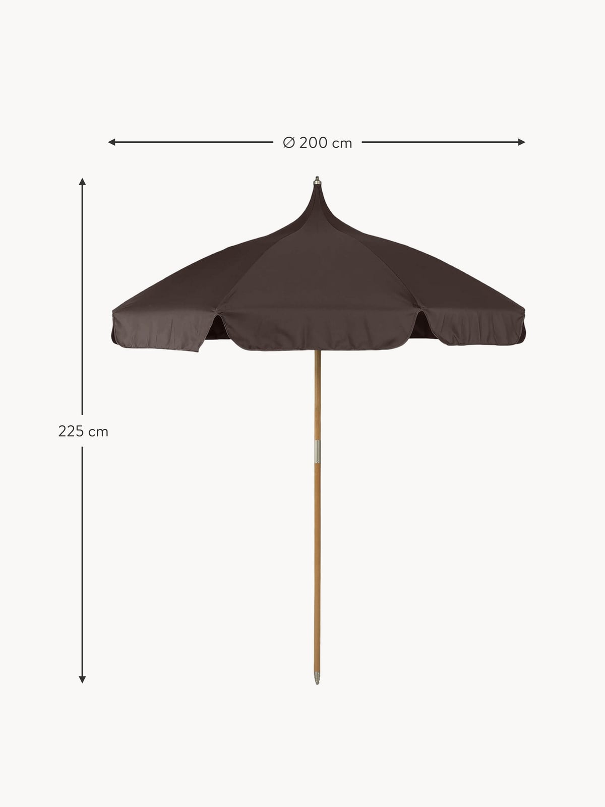 Vernham Beach Parasol, Ø 200