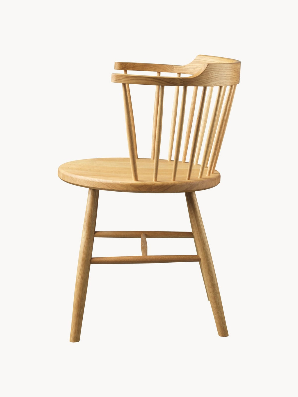 Vernham J18 Handmade Oak Wood Dining Chair with Armrests