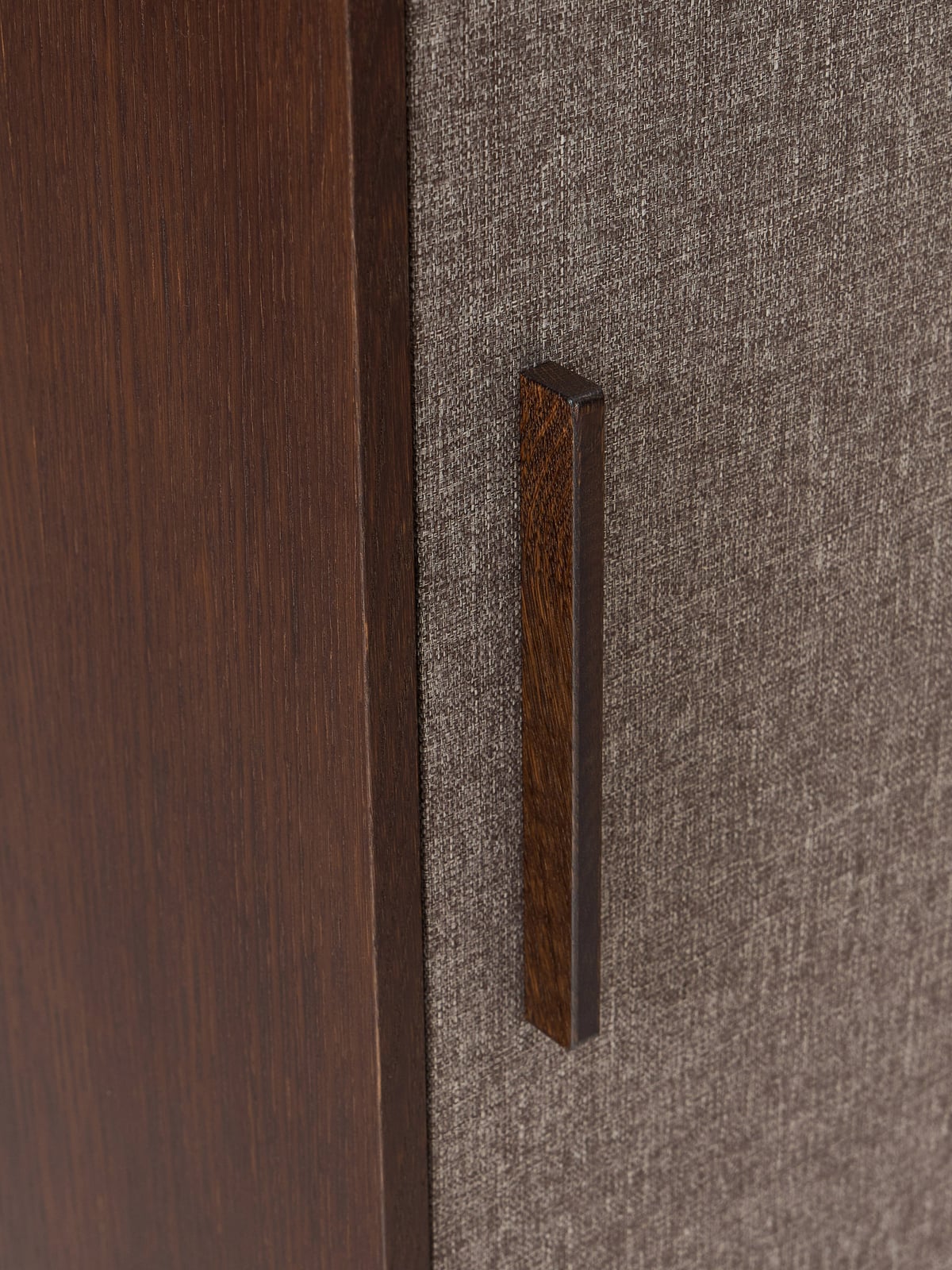 Vernham Wooden Highboard with Upholstered Front
