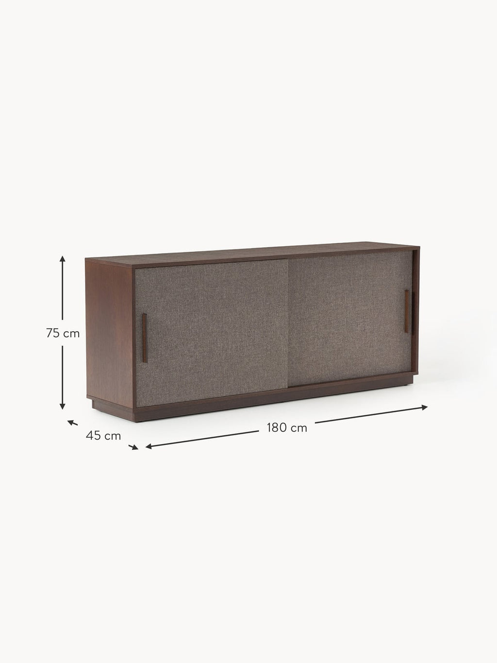 Vernham Wooden Sideboard with Upholstered Front