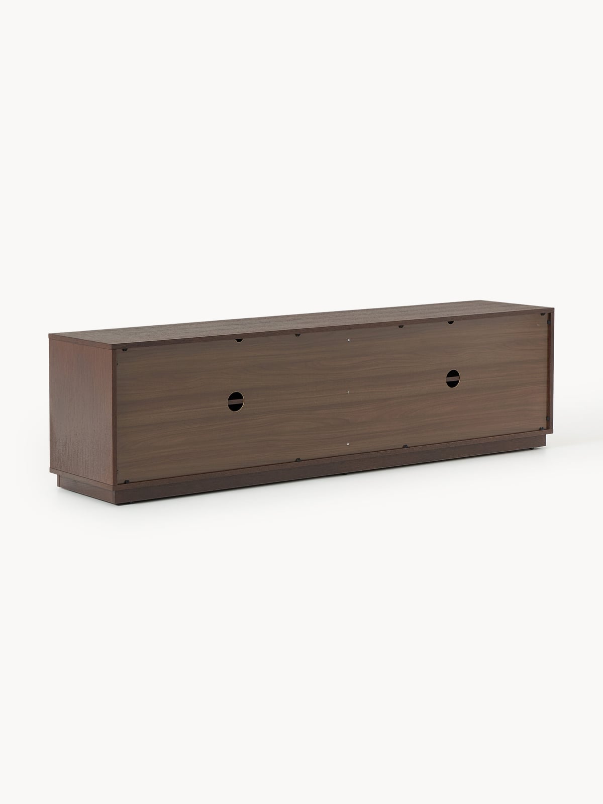 Vernham Wooden TV Stand with Upholstered Front