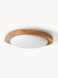 Vestry Ceiling Lamp with Ash Wood Frame