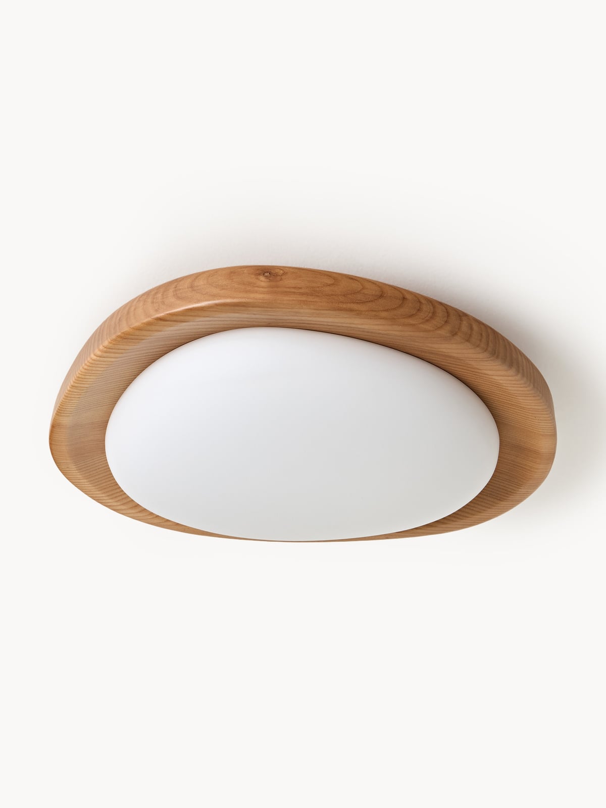 Vestry Ceiling Lamp with Ash Wood Frame