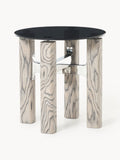 Vestry Side Table with Glass Top