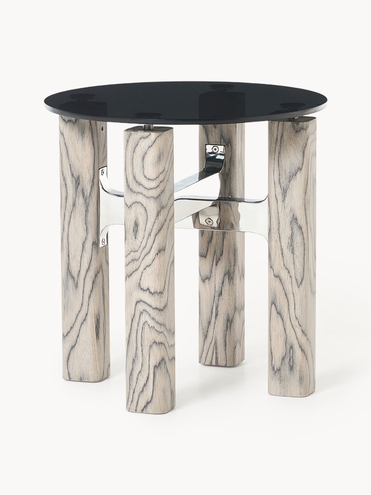 Vestry Side Table with Glass Top
