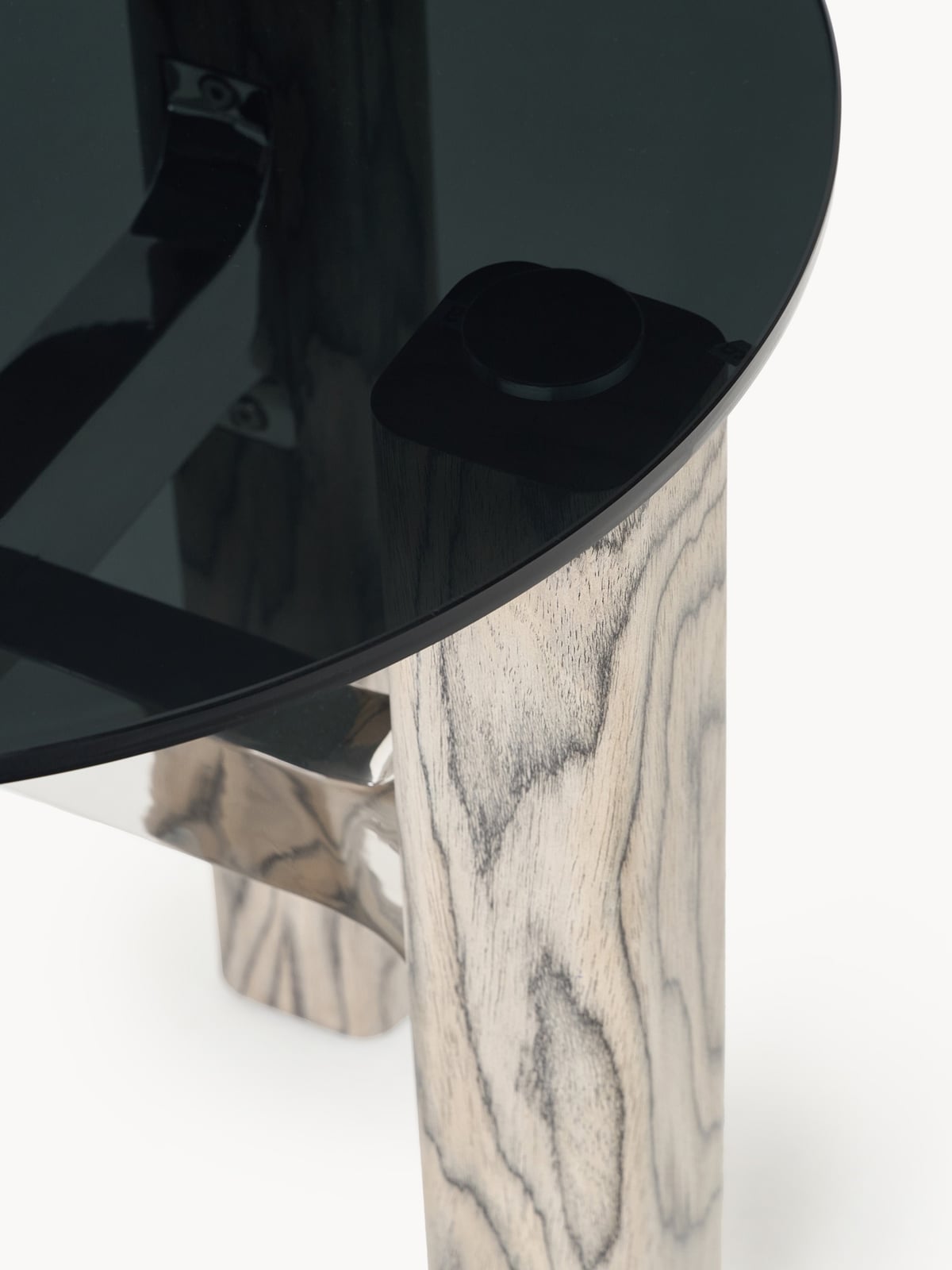 Vestry Side Table with Glass Top