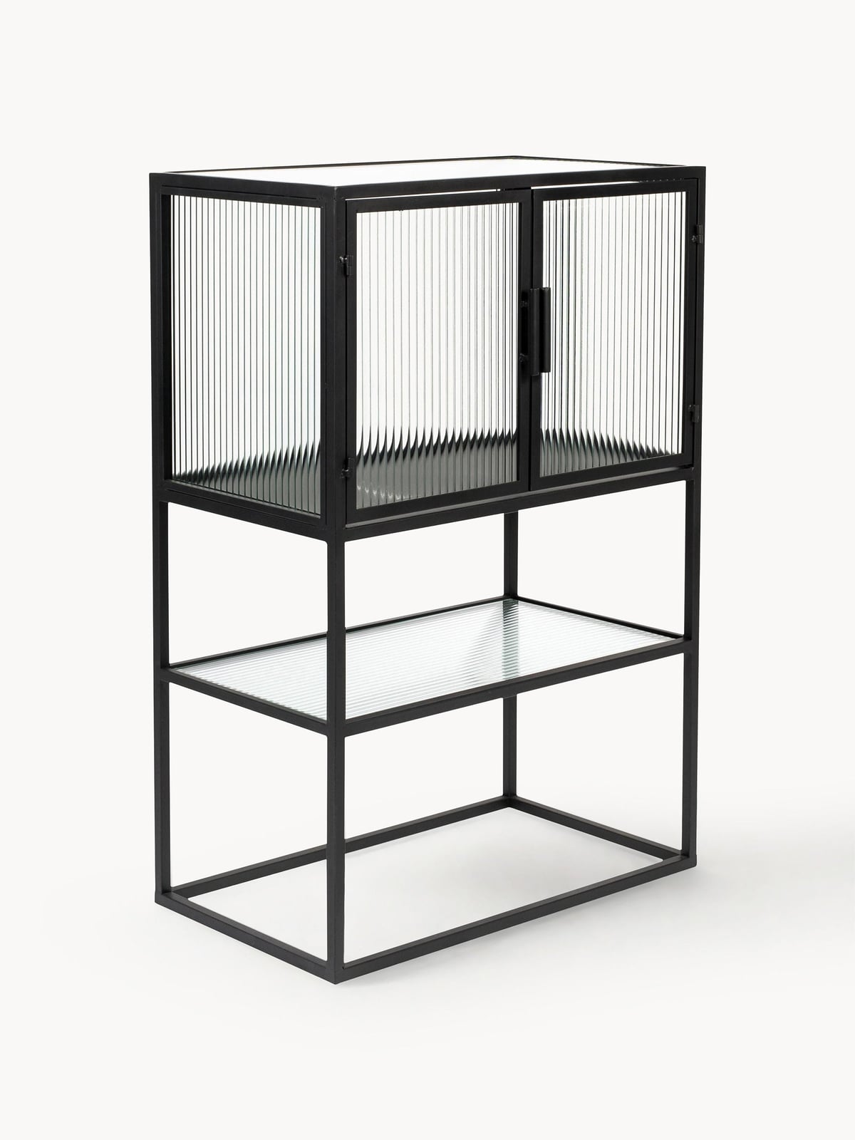Vowchurch Highboard with Grooved Glass