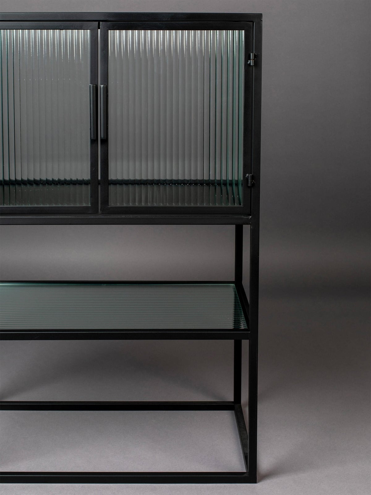 Vowchurch Highboard with Grooved Glass