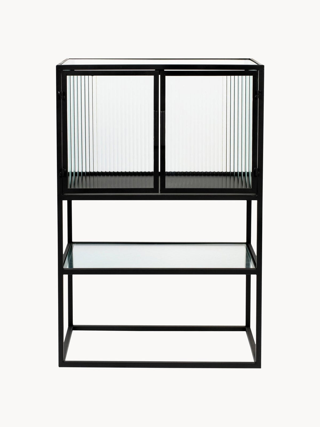 Vowchurch Highboard with Grooved Glass