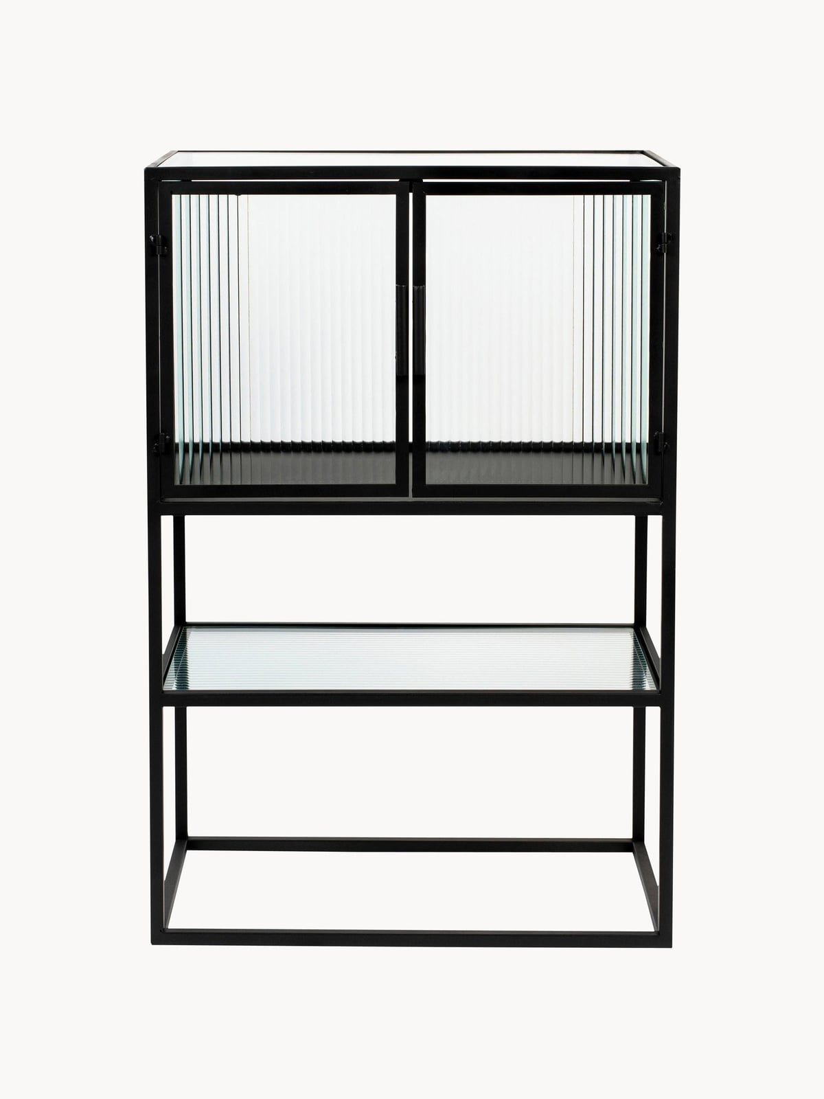Vowchurch Highboard with Grooved Glass