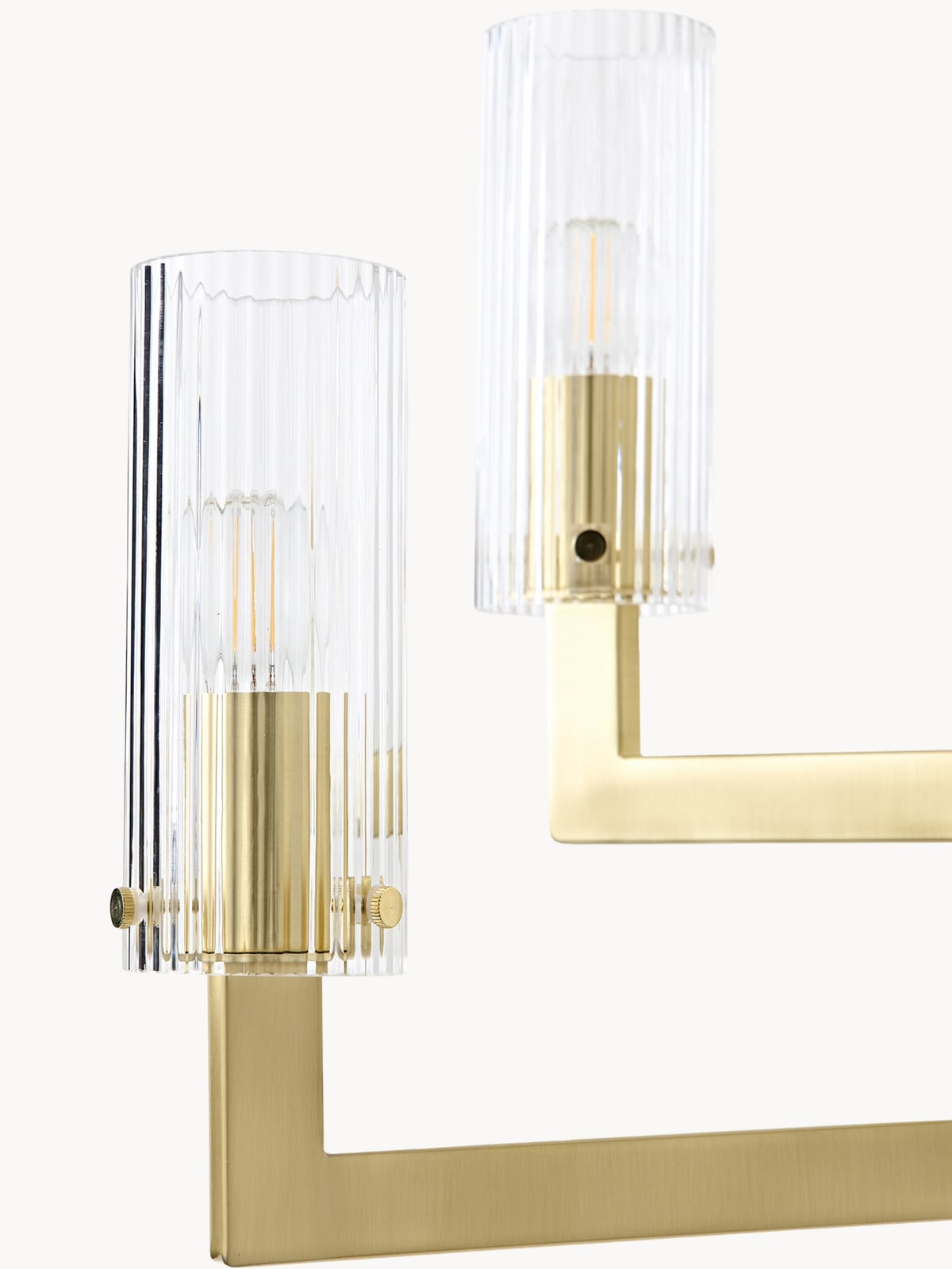 Vowchurch Ribbed Glass Chandelier