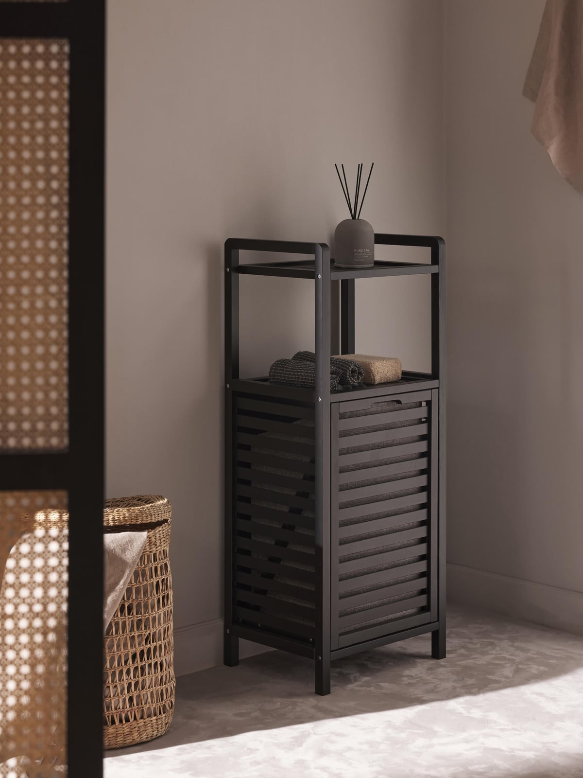 Waberthwaite Bathroom Shelf with Laundry Basket