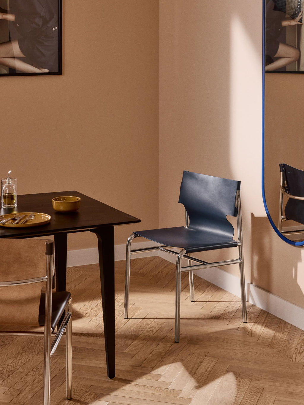 Waberthwaite Leather Dining Chair Jordan