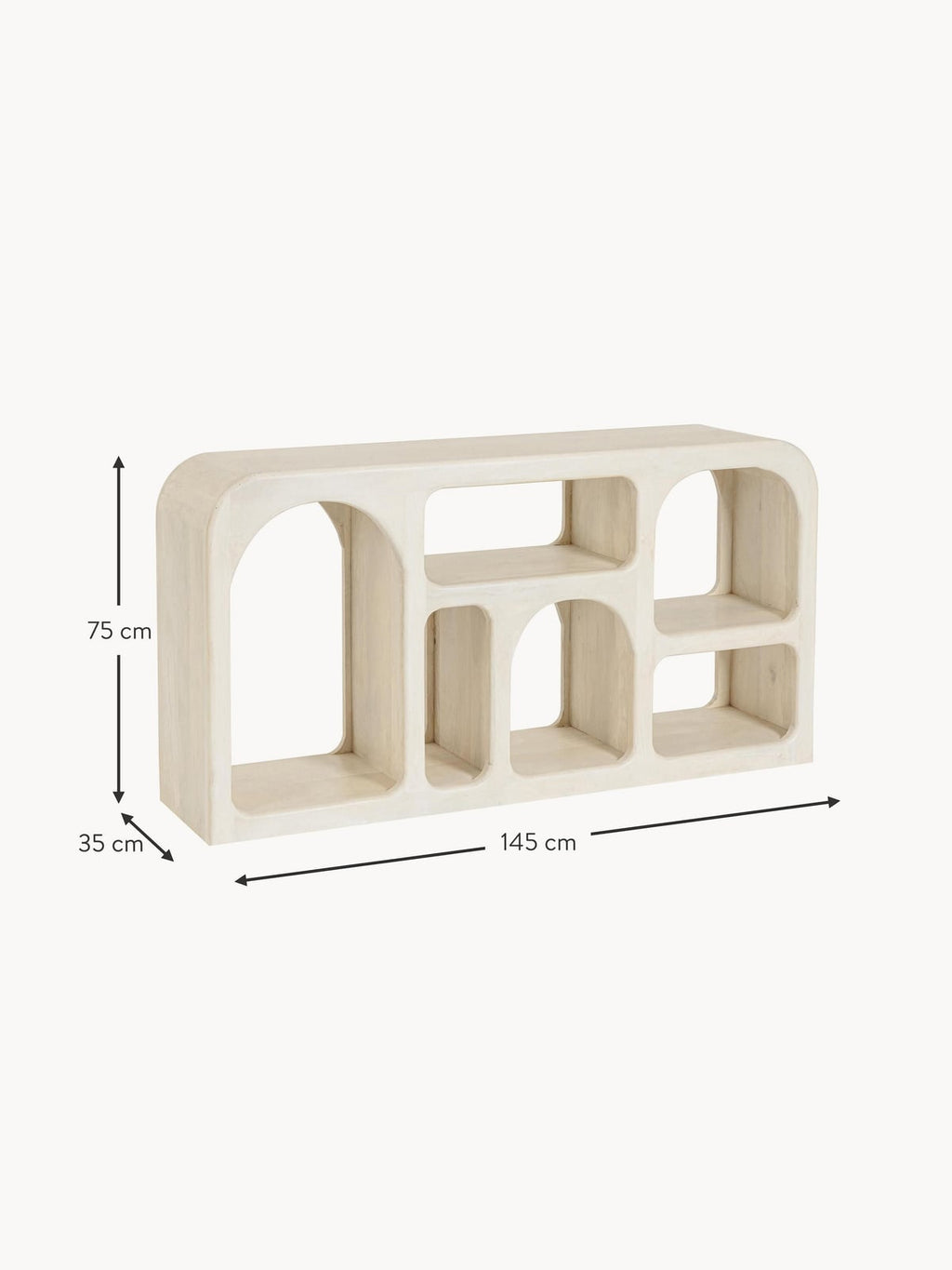 Waberthwaite Mango Wood Shelving Unit