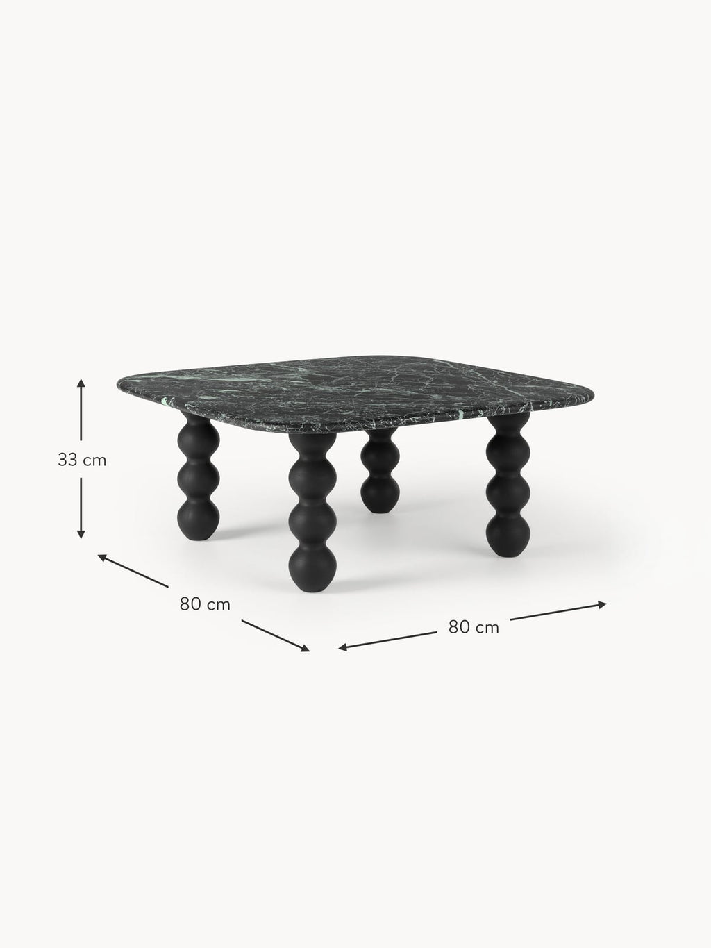 Waverley Marble Coffee Table with Oak Legs