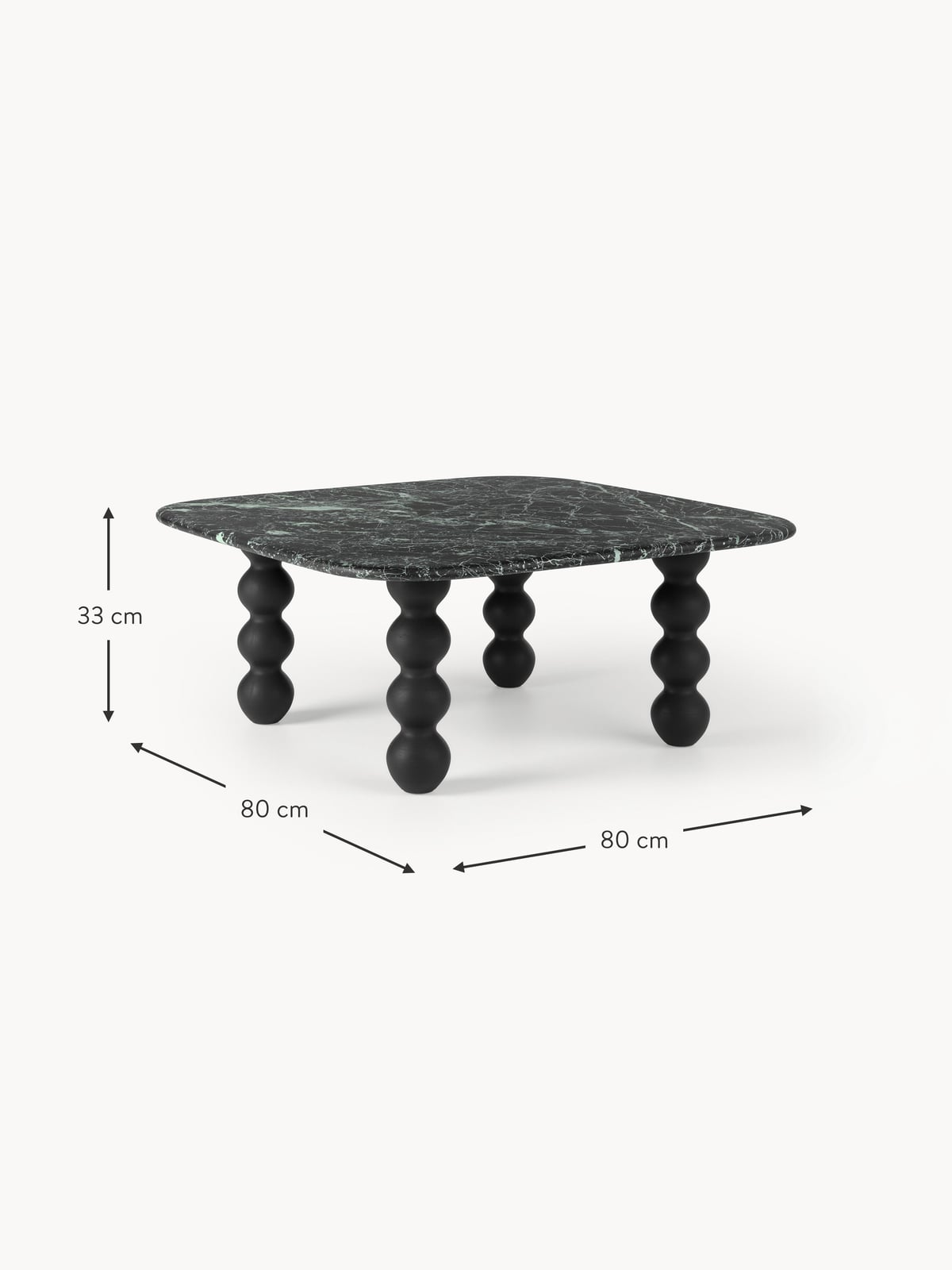Waverley Marble Coffee Table with Oak Legs