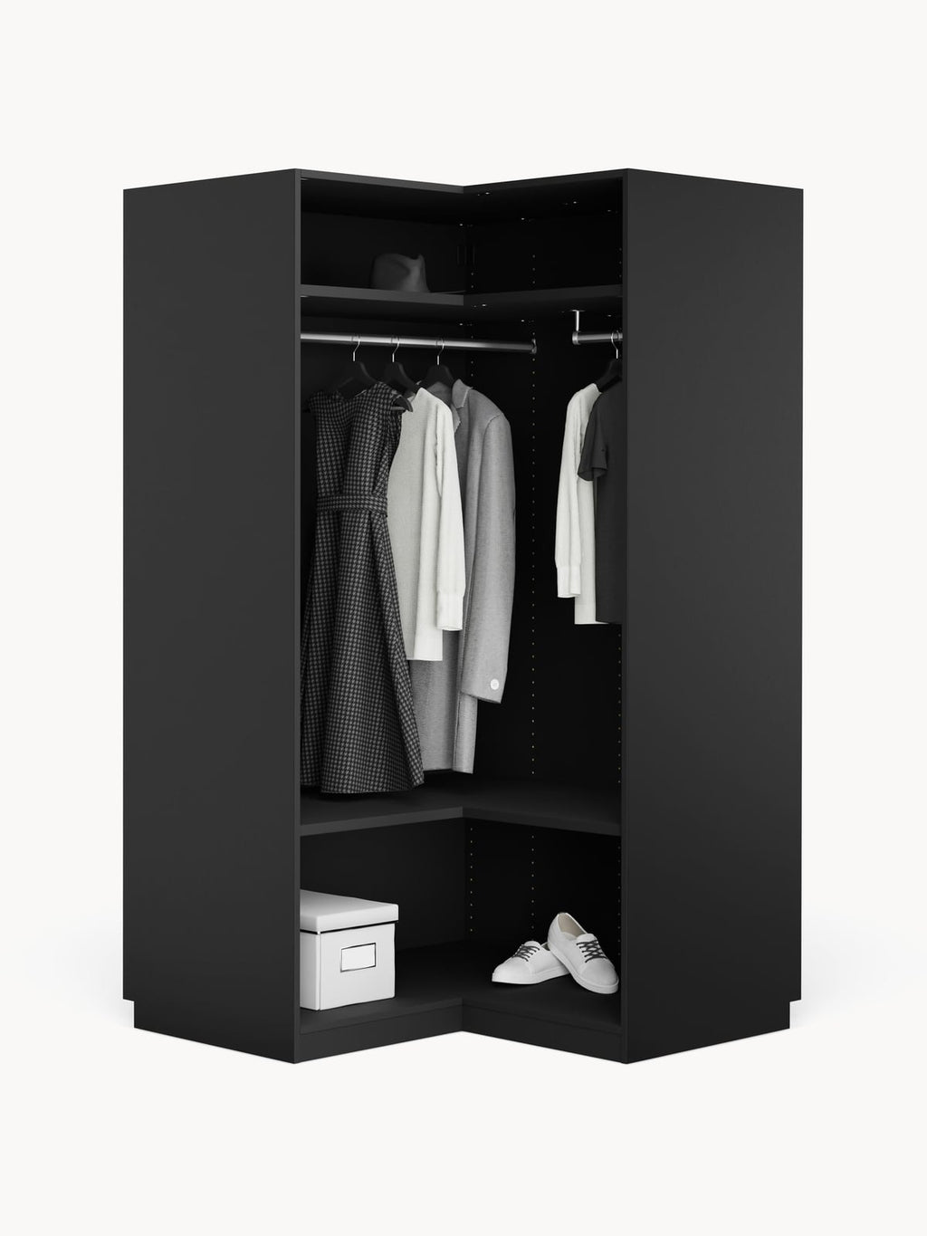 Wentworth Modular Corner Wardrobe, 115 cm Wide